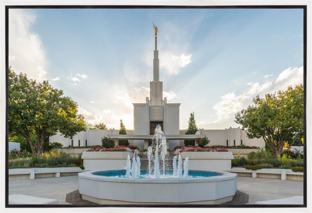Denver Temple Eternal Fountain Gallery Wrap