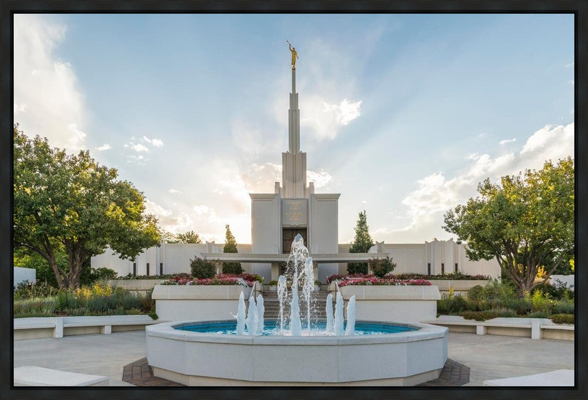 Denver Temple Eternal Fountain Gallery Wrap