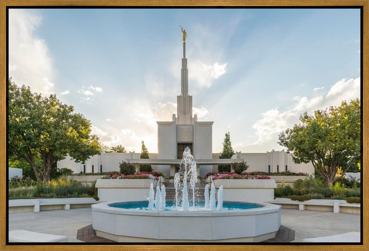 Denver Temple Eternal Fountain Gallery Wrap