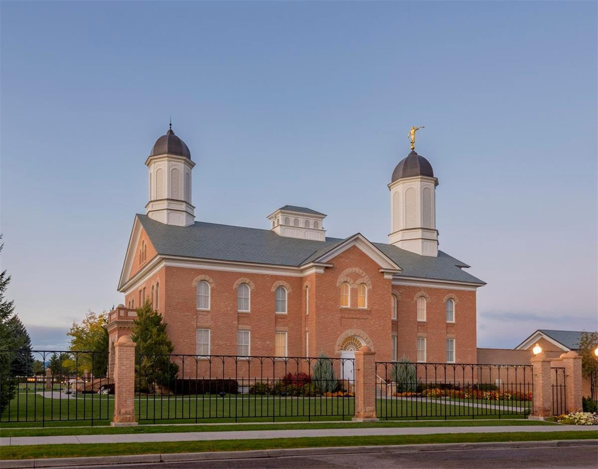 Vernal Temple Late Sunset Gallery Wrap