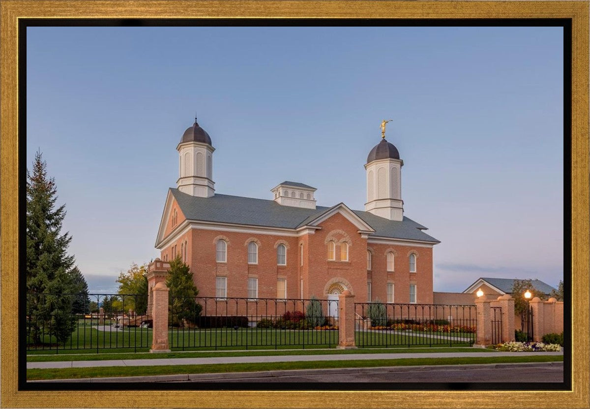 Vernal Temple Late Sunset Gallery Wrap