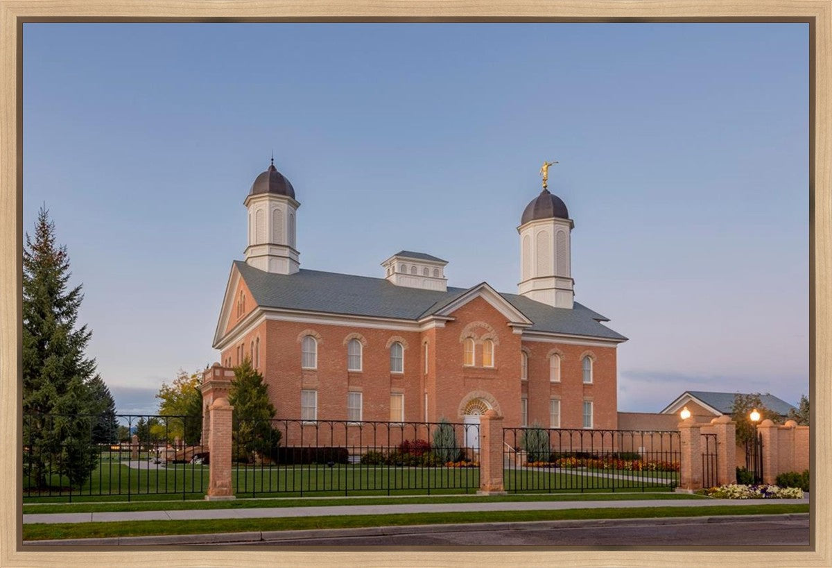 Vernal Temple Late Sunset Gallery Wrap