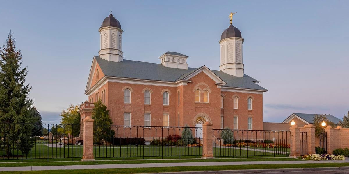 Vernal Temple Late Sunset Gallery Wrap