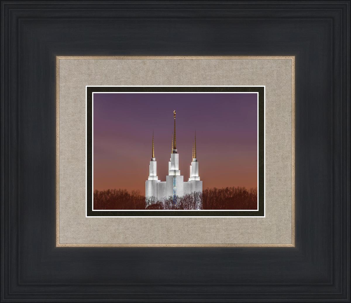Washington DC Temple Evening Glow