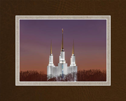 Washington DC Temple Evening Glow