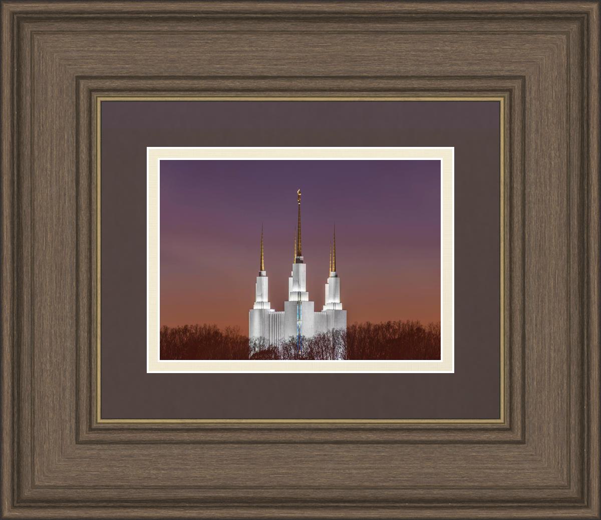 Washington DC Temple Evening Glow