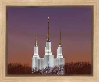 Washington DC Temple Evening Glow