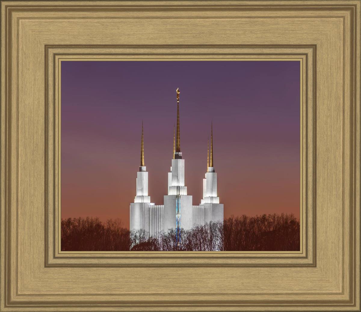Washington DC Temple Evening Glow