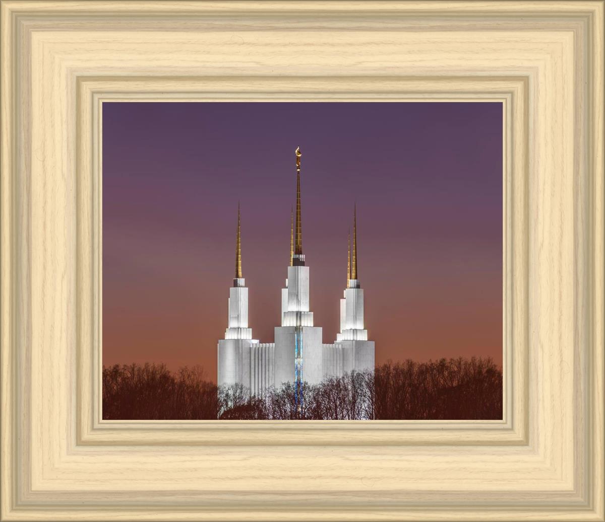 Washington DC Temple Evening Glow