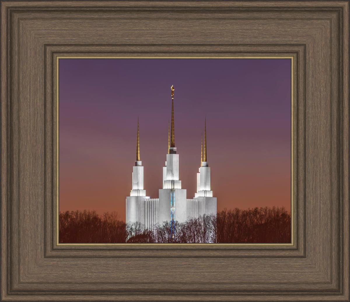 Washington DC Temple Evening Glow