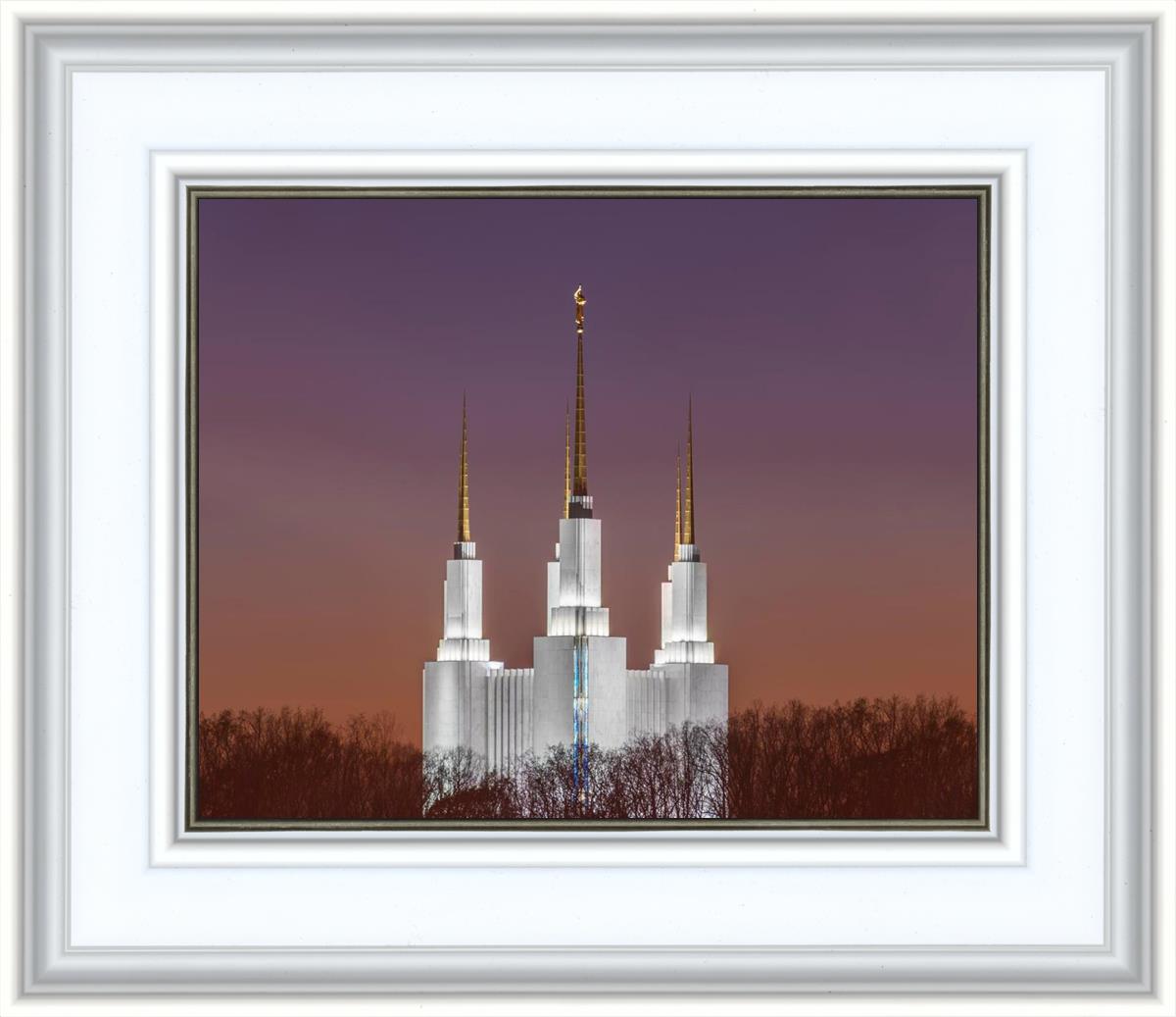 Washington DC Temple Evening Glow