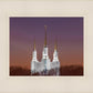 Washington DC Temple Evening Glow