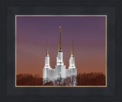 Washington DC Temple Evening Glow