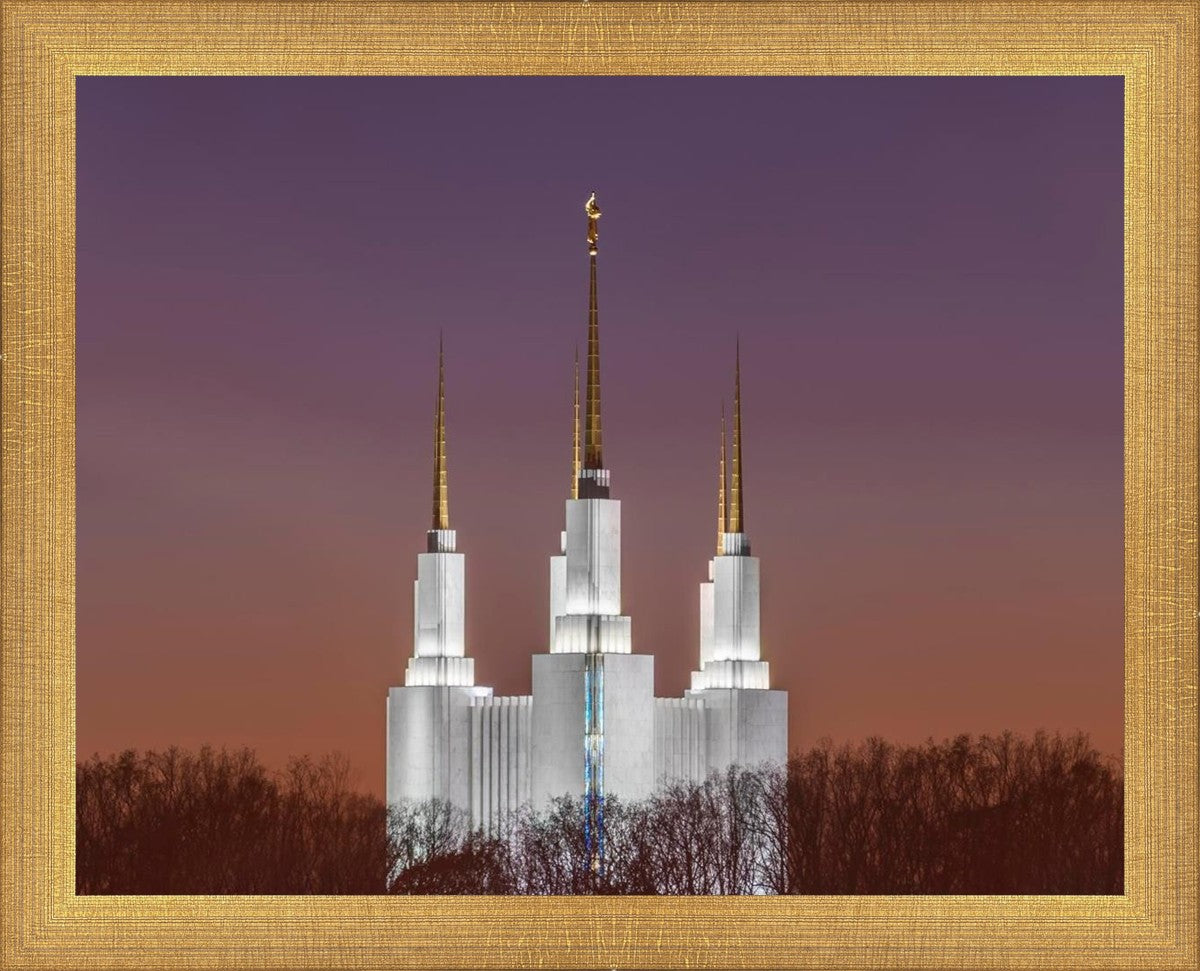 Washington DC Temple Evening Glow
