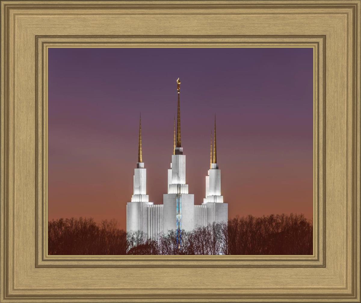 Washington DC Temple Evening Glow