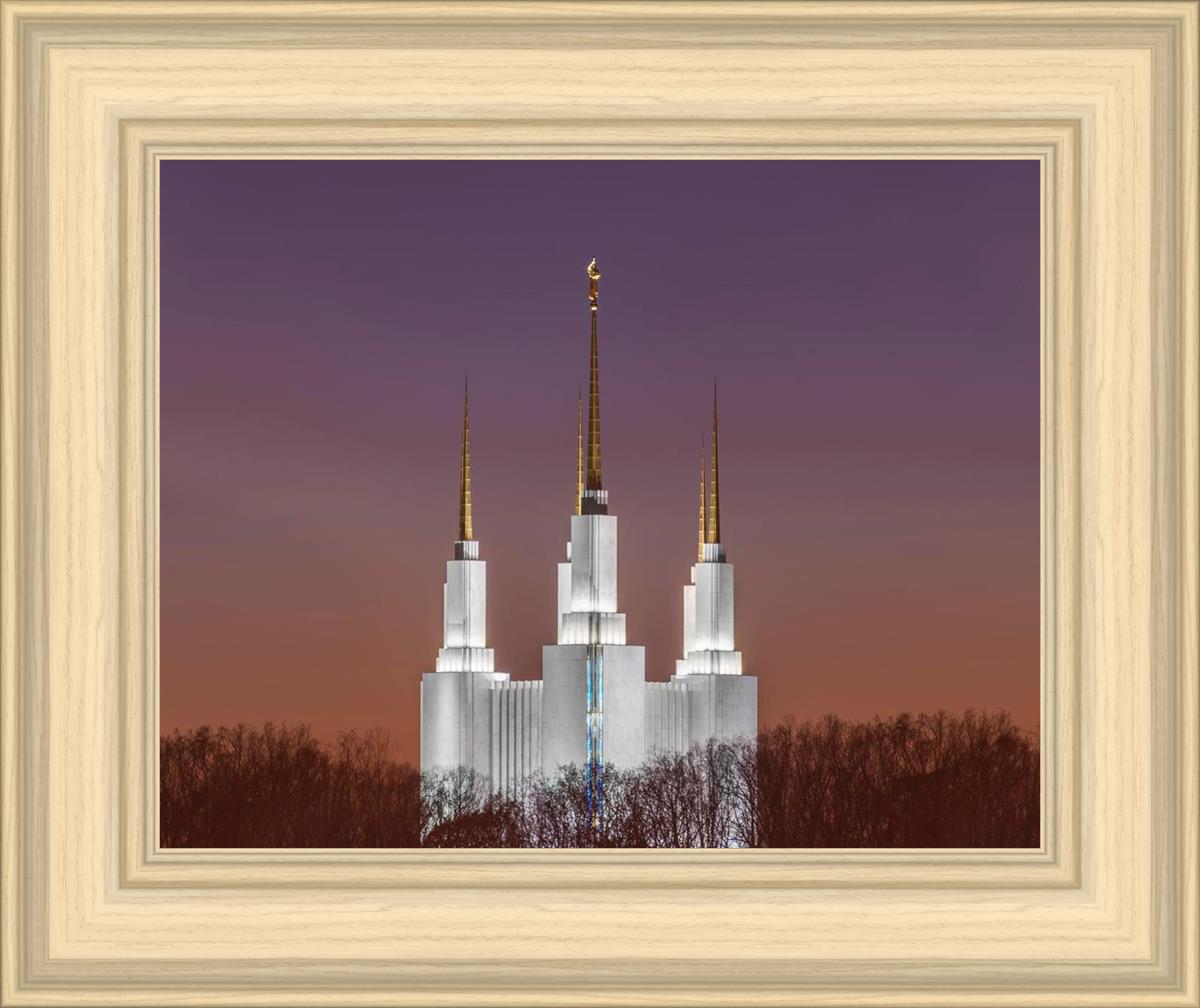 Washington DC Temple Evening Glow