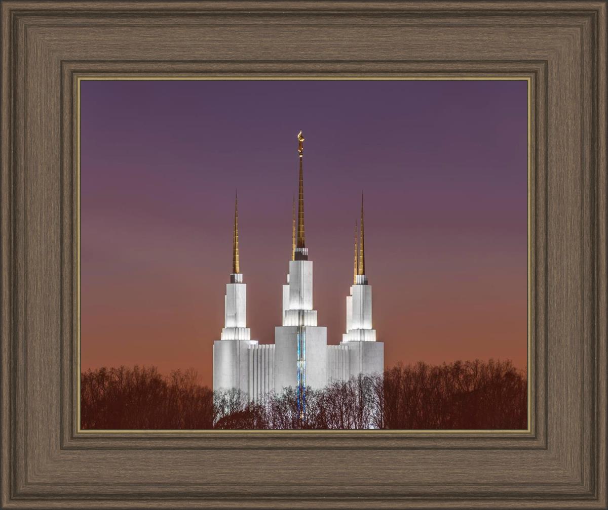 Washington DC Temple Evening Glow