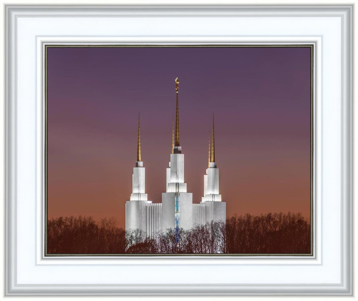 Washington DC Temple Evening Glow