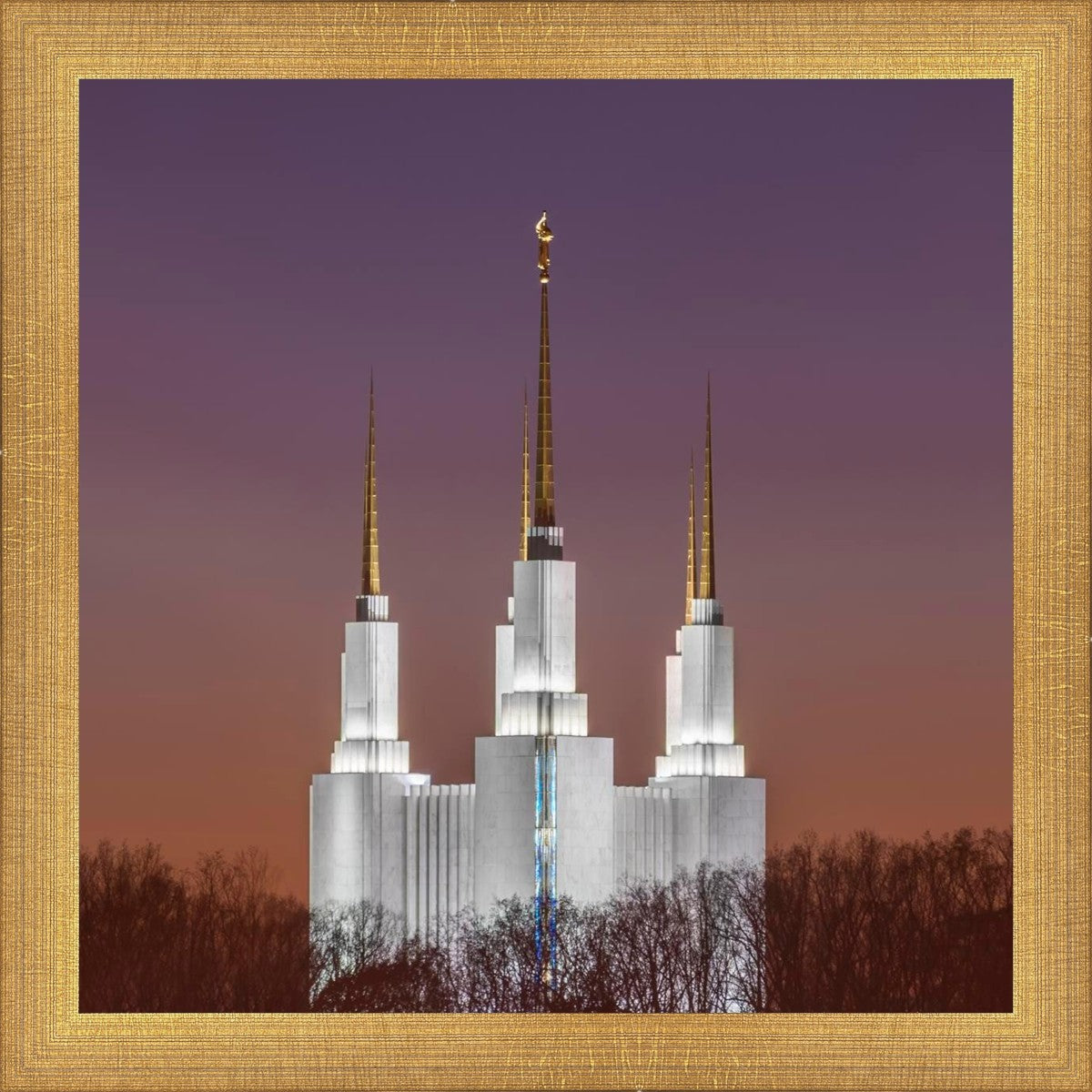 Washington DC Temple Evening Glow