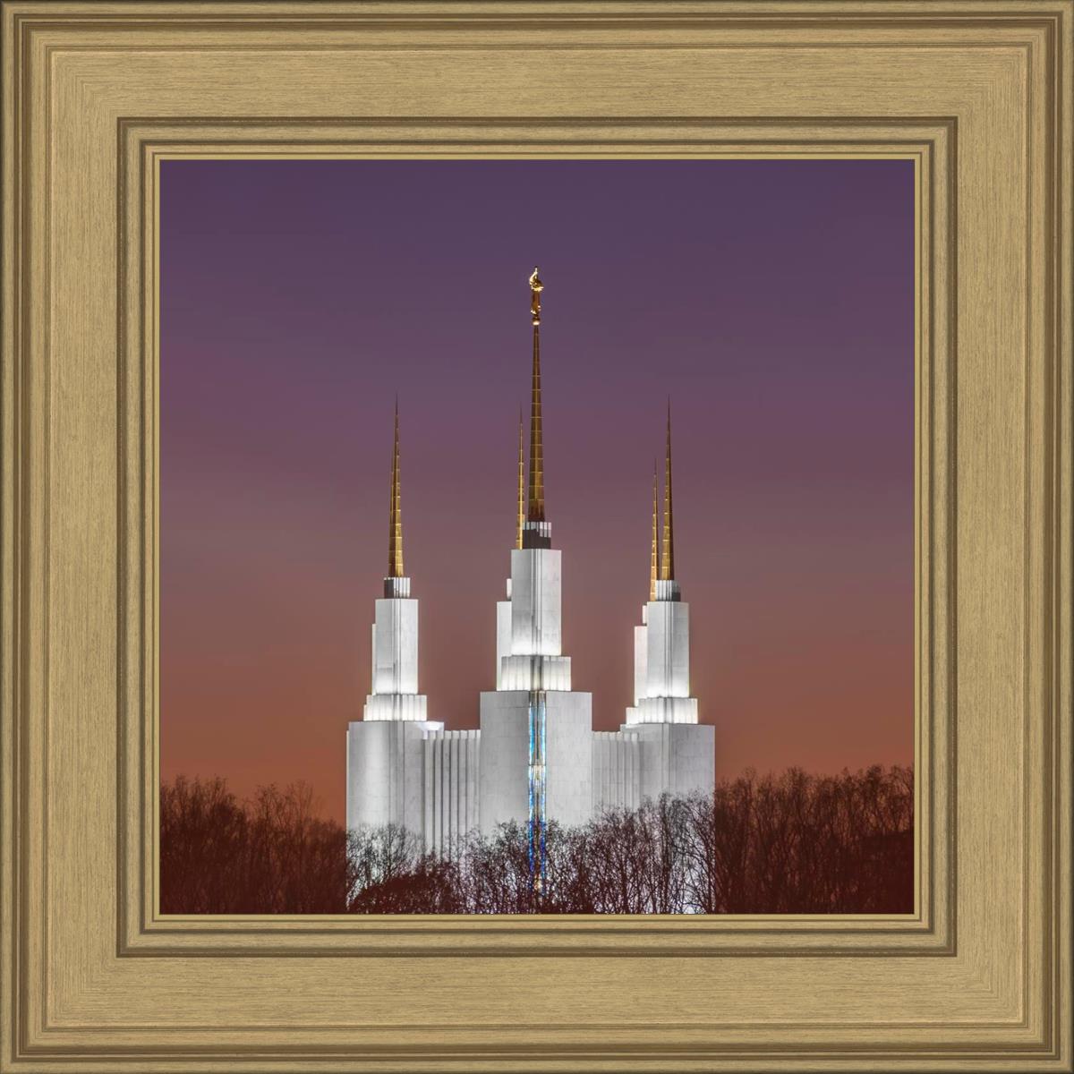 Washington DC Temple Evening Glow