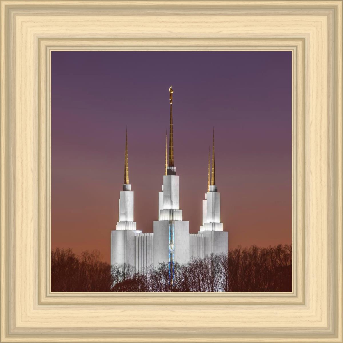 Washington DC Temple Evening Glow