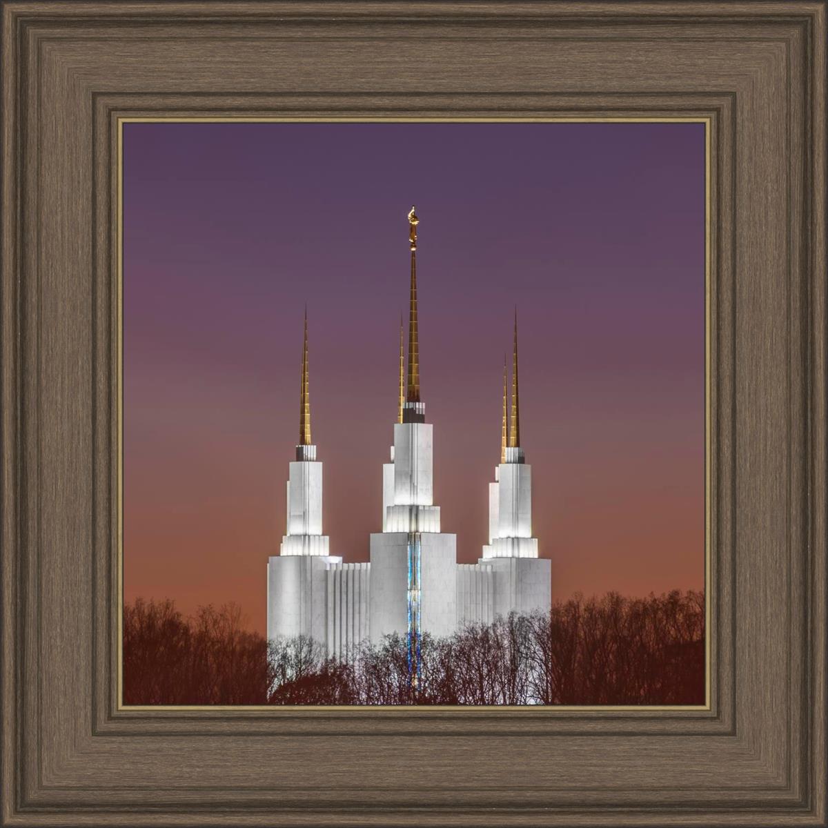Washington DC Temple Evening Glow