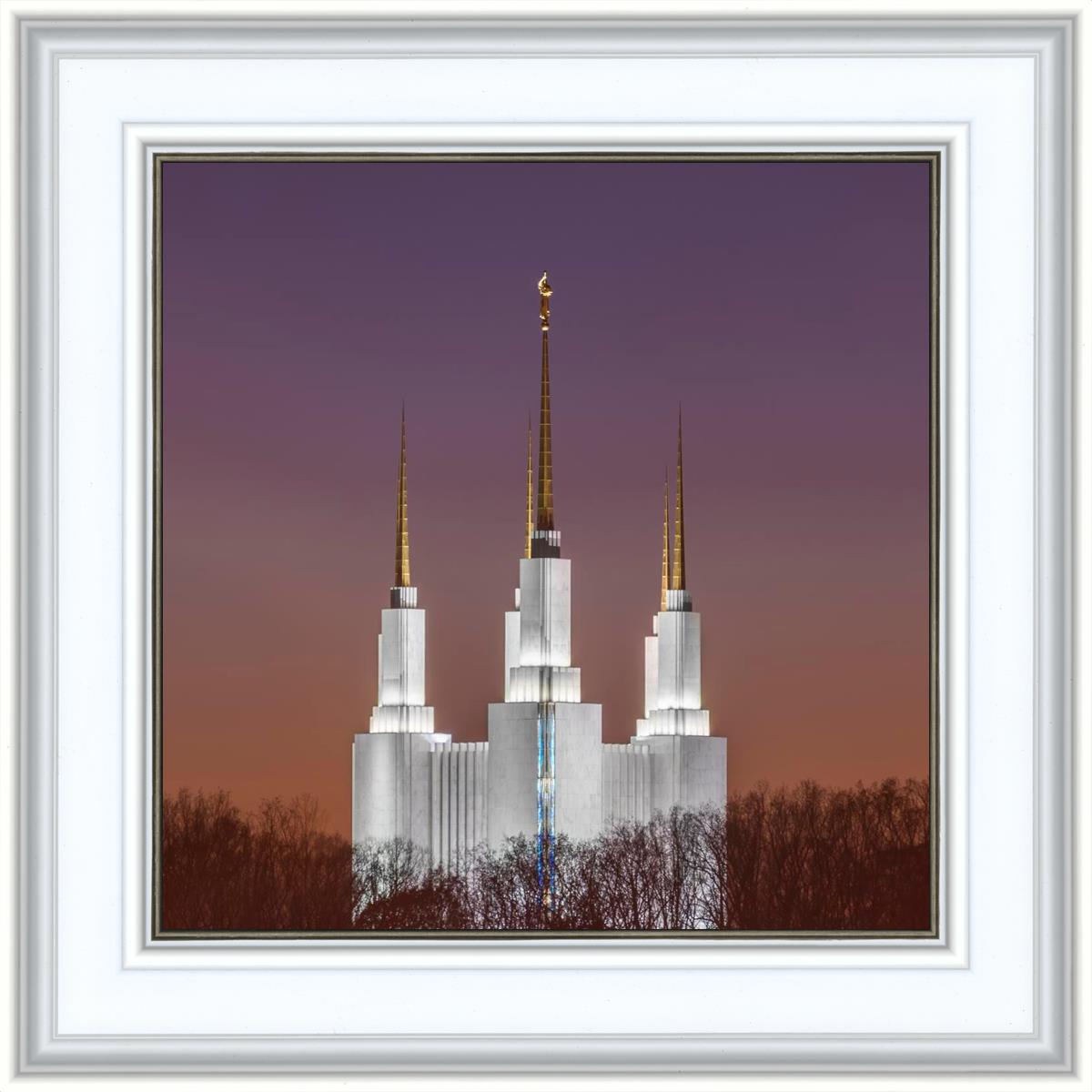 Washington DC Temple Evening Glow