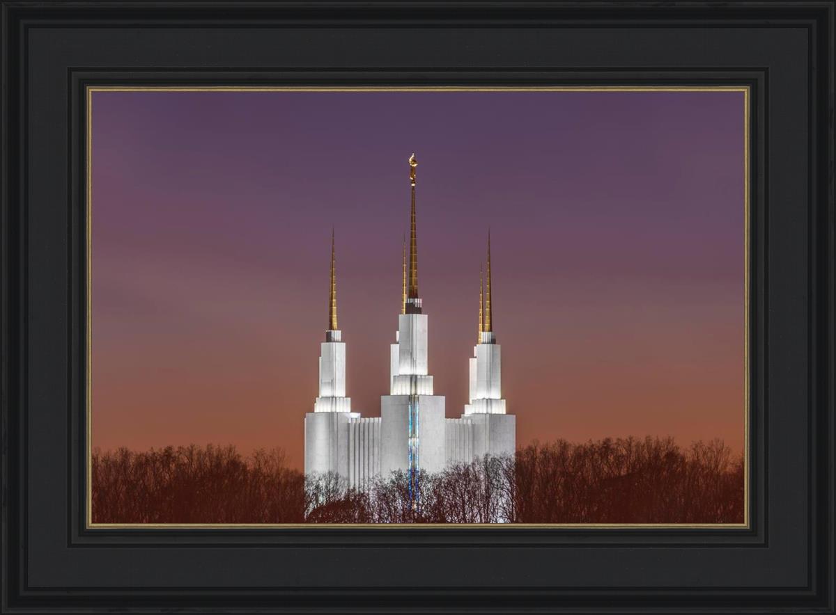 Washington DC Temple Evening Glow