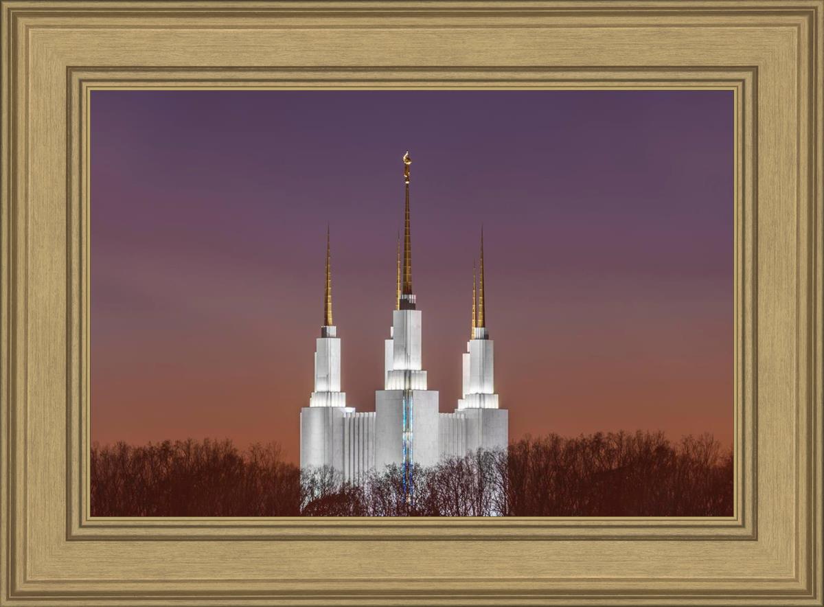 Washington DC Temple Evening Glow