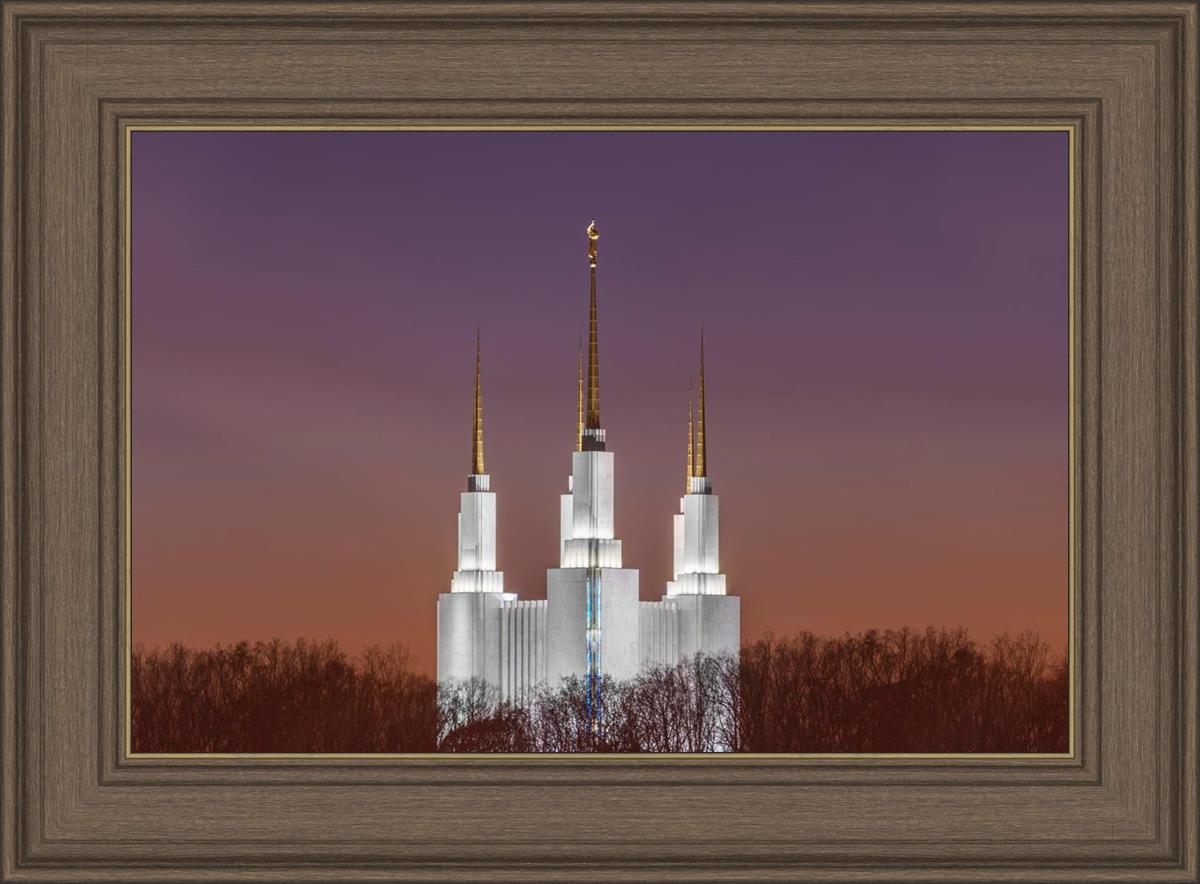 Washington DC Temple Evening Glow