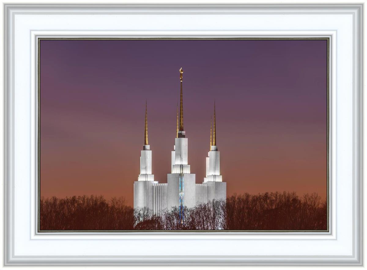 Washington DC Temple Evening Glow