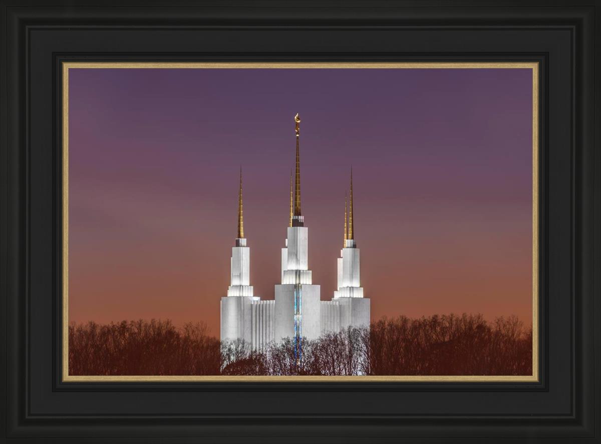 Washington DC Temple Evening Glow