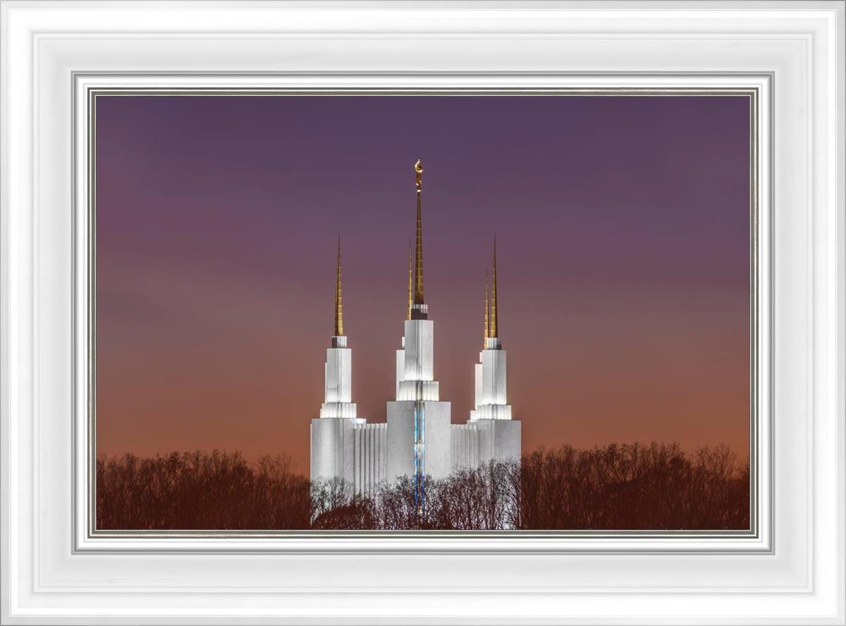 Washington DC Temple Evening Glow