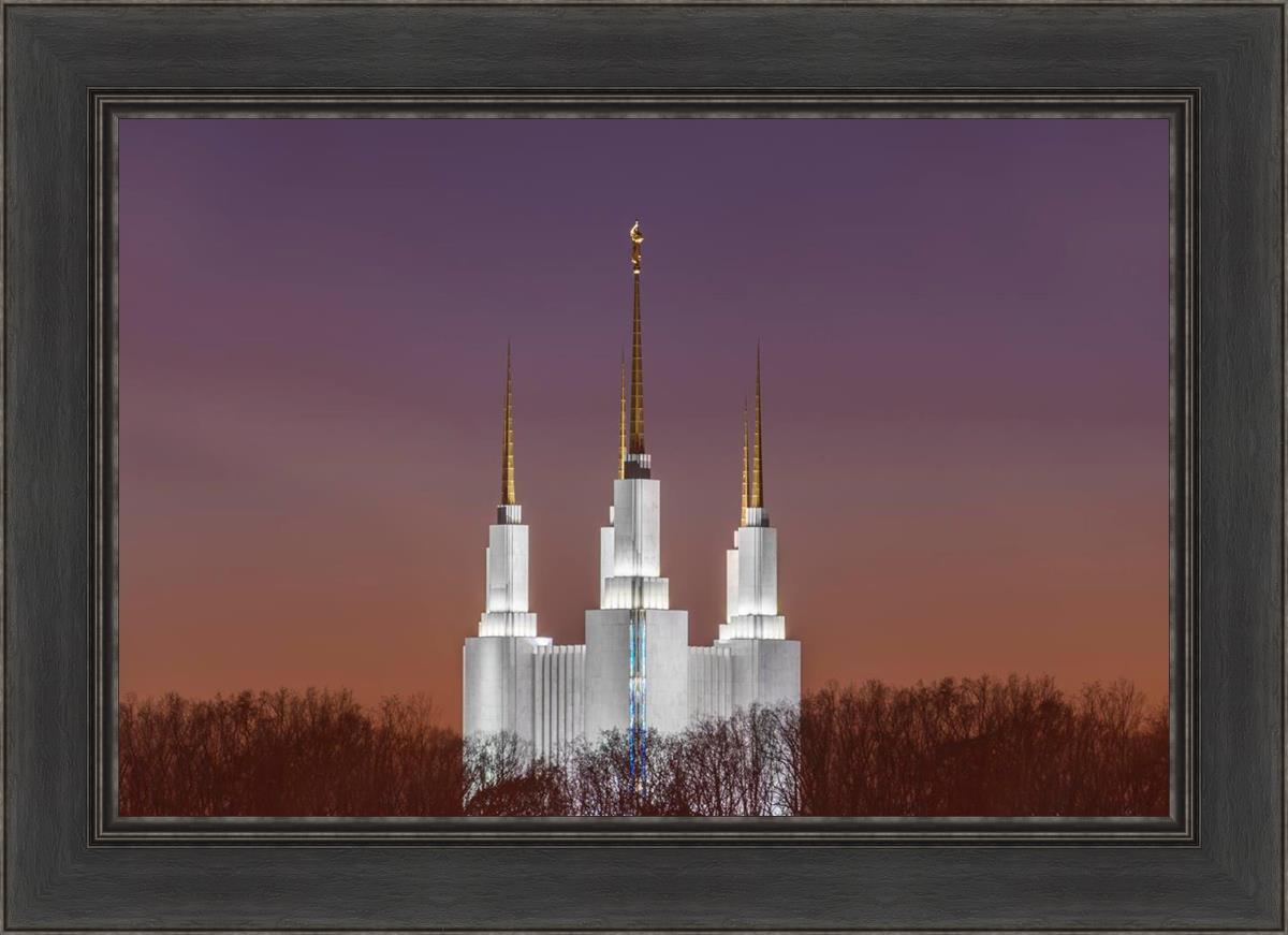 Washington DC Temple Evening Glow