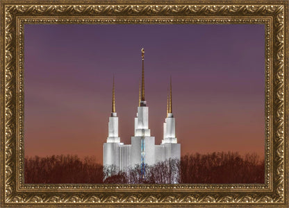 Washington DC Temple Evening Glow