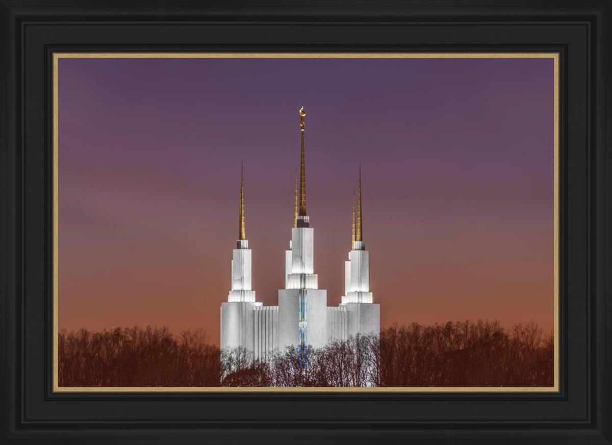 Washington DC Temple Evening Glow