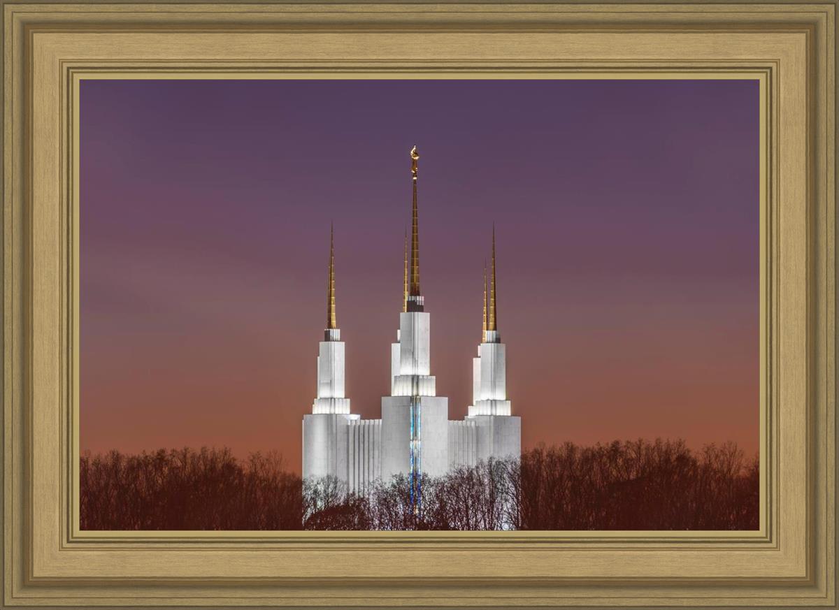 Washington DC Temple Evening Glow