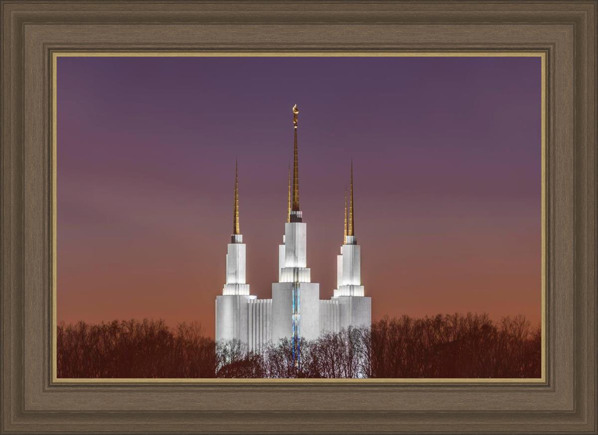 Washington DC Temple Evening Glow