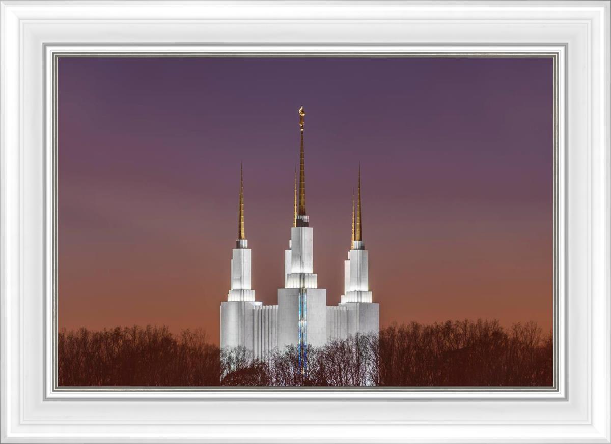 Washington DC Temple Evening Glow
