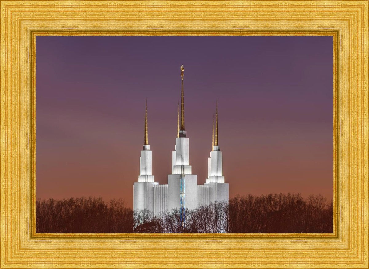 Washington DC Temple Evening Glow
