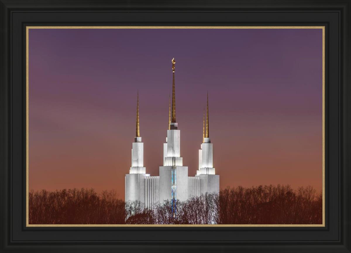 Washington DC Temple Evening Glow