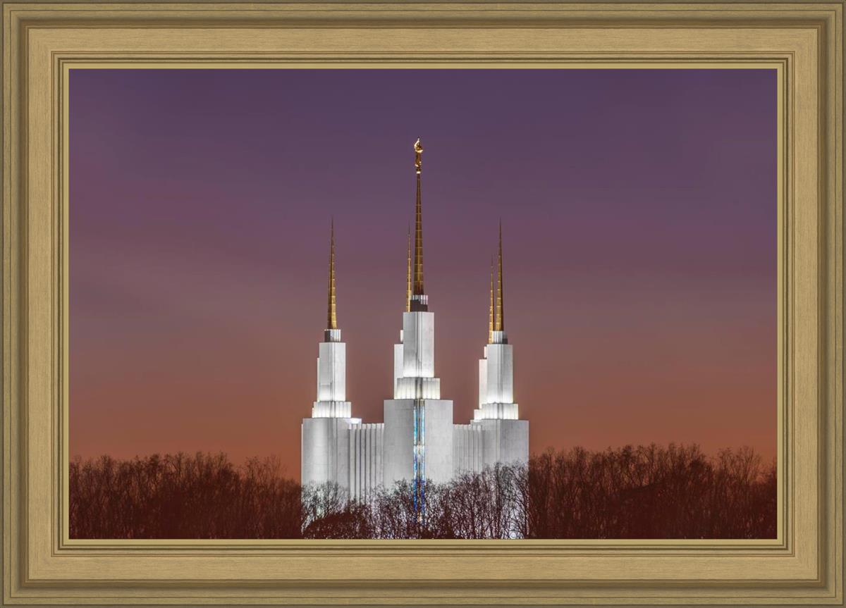Washington DC Temple Evening Glow