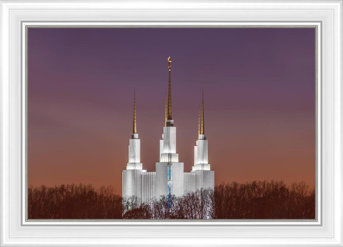 Washington DC Temple Evening Glow
