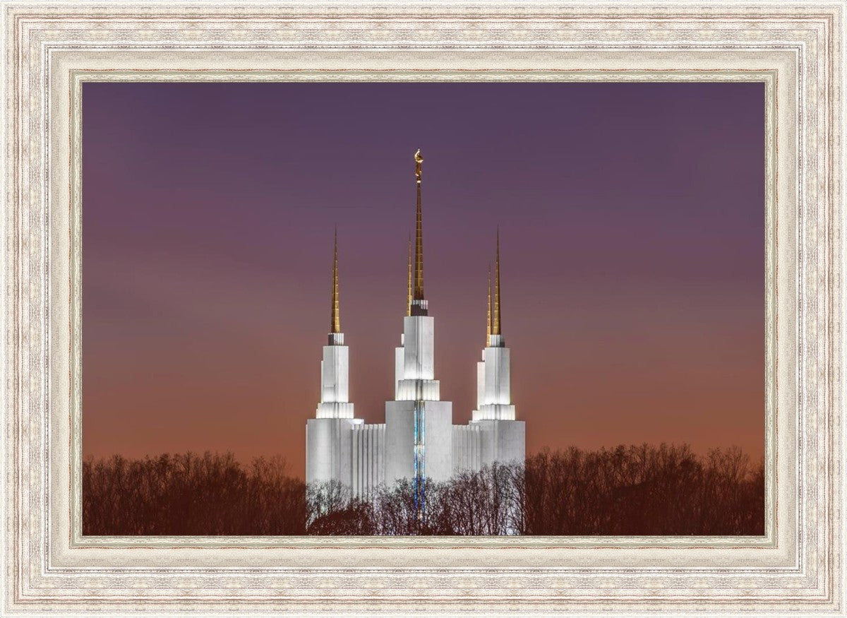 Washington DC Temple Evening Glow