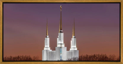 Washington DC Temple Evening Glow