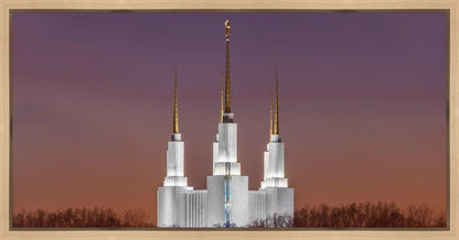 Washington DC Temple Evening Glow