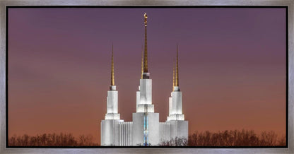 Washington DC Temple Evening Glow