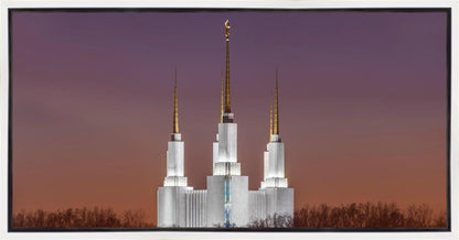 Washington DC Temple Evening Glow