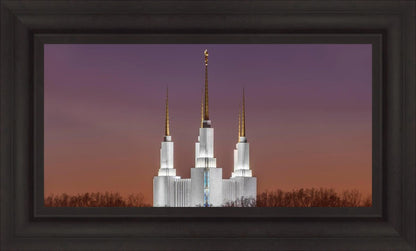 Washington DC Temple Evening Glow