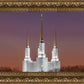 Washington DC Temple Evening Glow